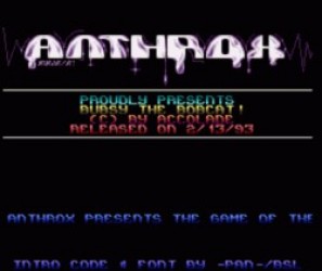 Anthrox – Wavy Scroller Intro (PD) Rom
